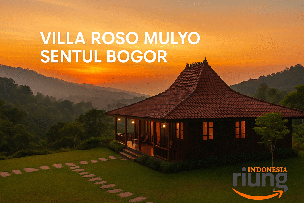 Barbeque night setelah outing di Villa Roso Mulyo Bogor