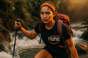 Trekking di Puncak Bogor Sentul outbound Bogor Puncak Sentul gathering outing memacu semangat kerja tim.