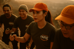 Trekking di Puncak Bogor Sentul outbound Bogor Puncak Sentul gathering outing aktivitas sehat produktif.