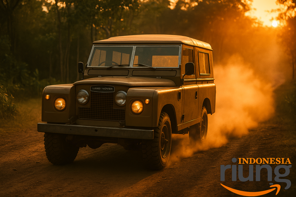 Jeep menanjak di jalur offroad Lido Cigombong